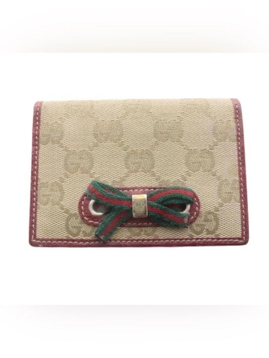 Gucci Handbags - Gucci Princy Sherry GG Canvas card case / wallet
